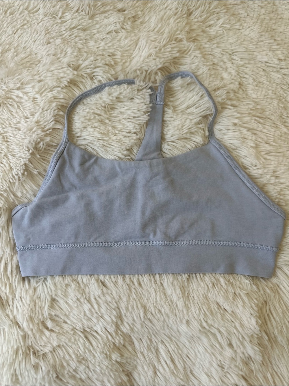 Athleta Girl Porcelain Blue Racerback Sports Bra Athletic Youth Medium 8 10